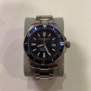 Stuhrling Stainless Steel Men’s Dive Watch